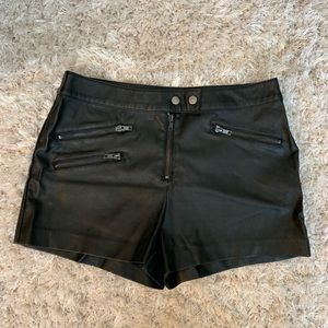 Leather shorts!